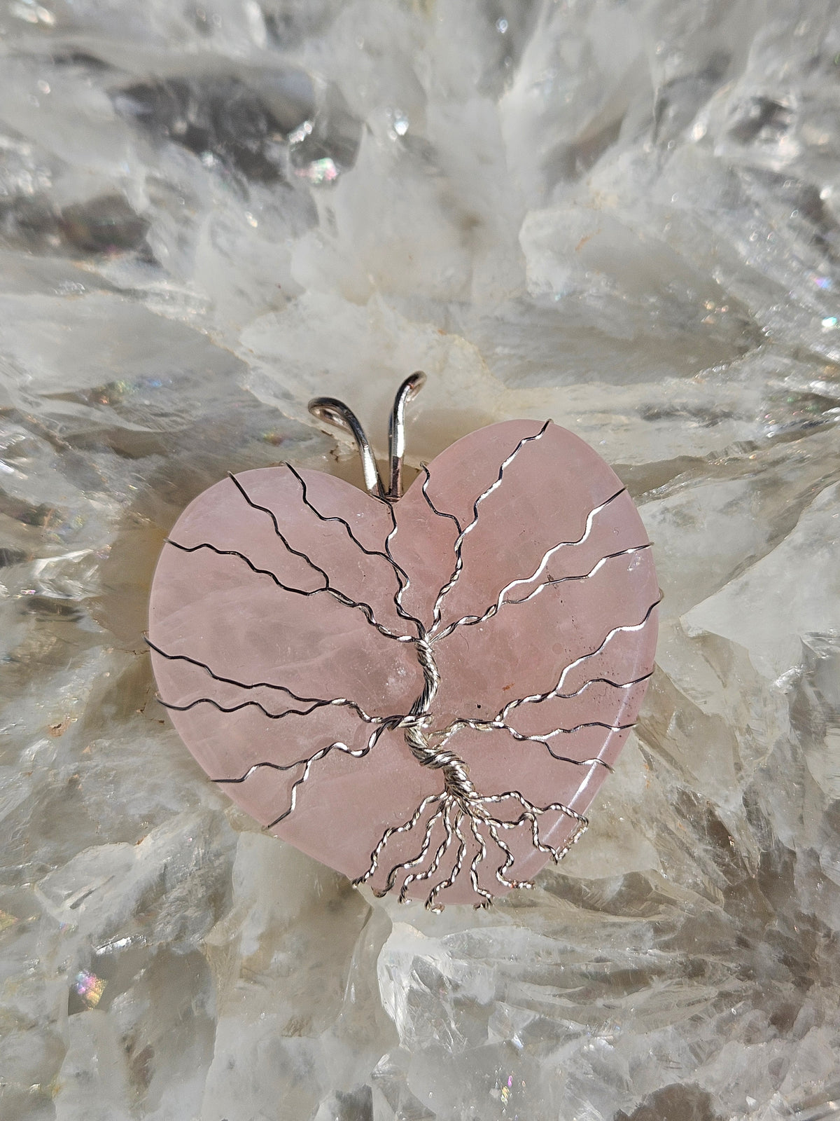 Rose quartz pendant