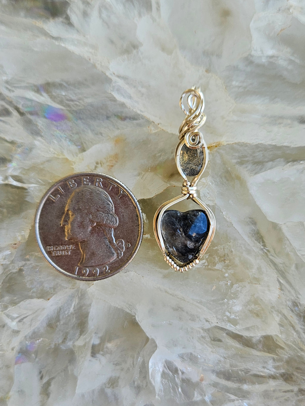 Larvakite pendant