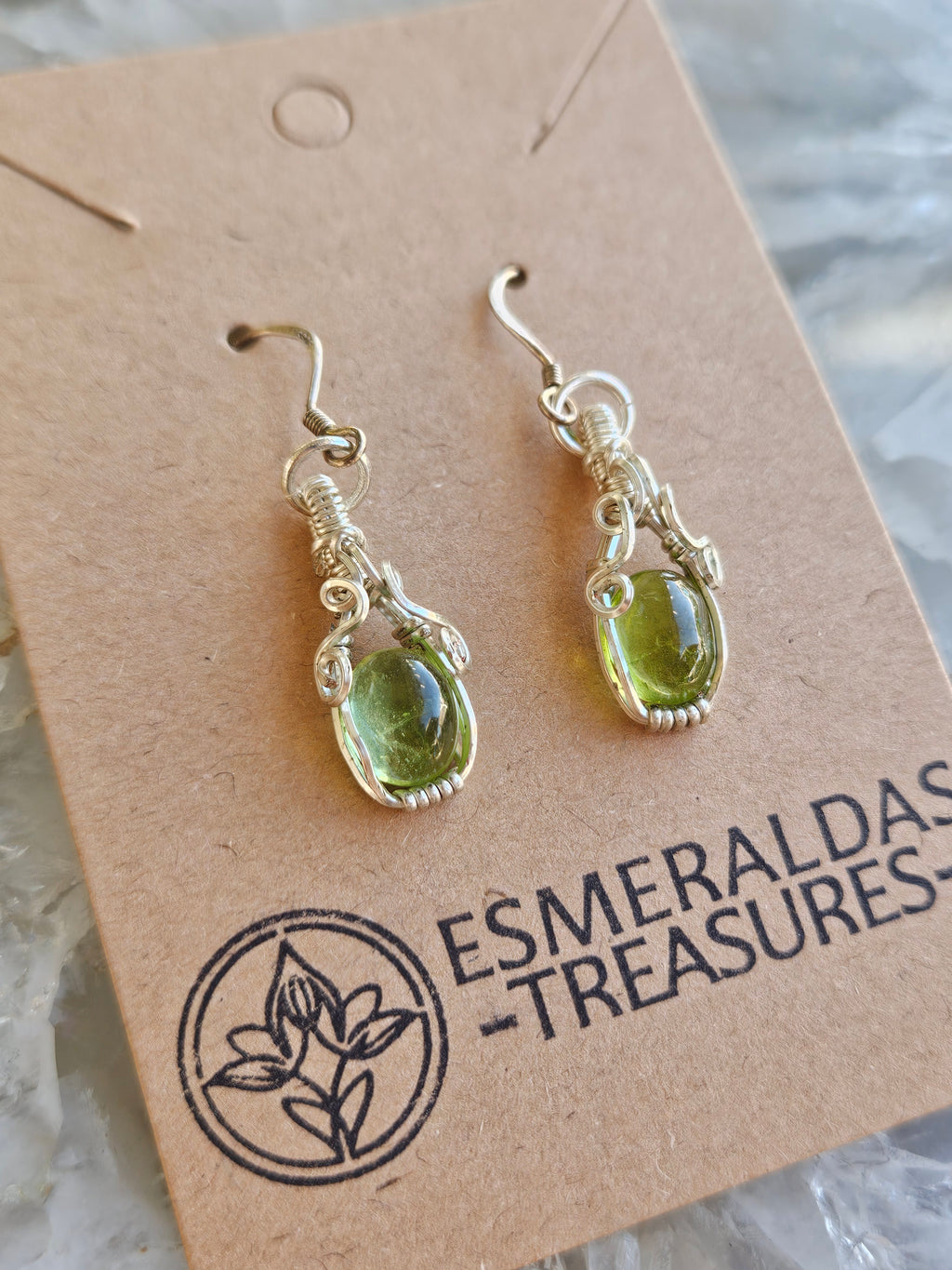 Peridot earrings
