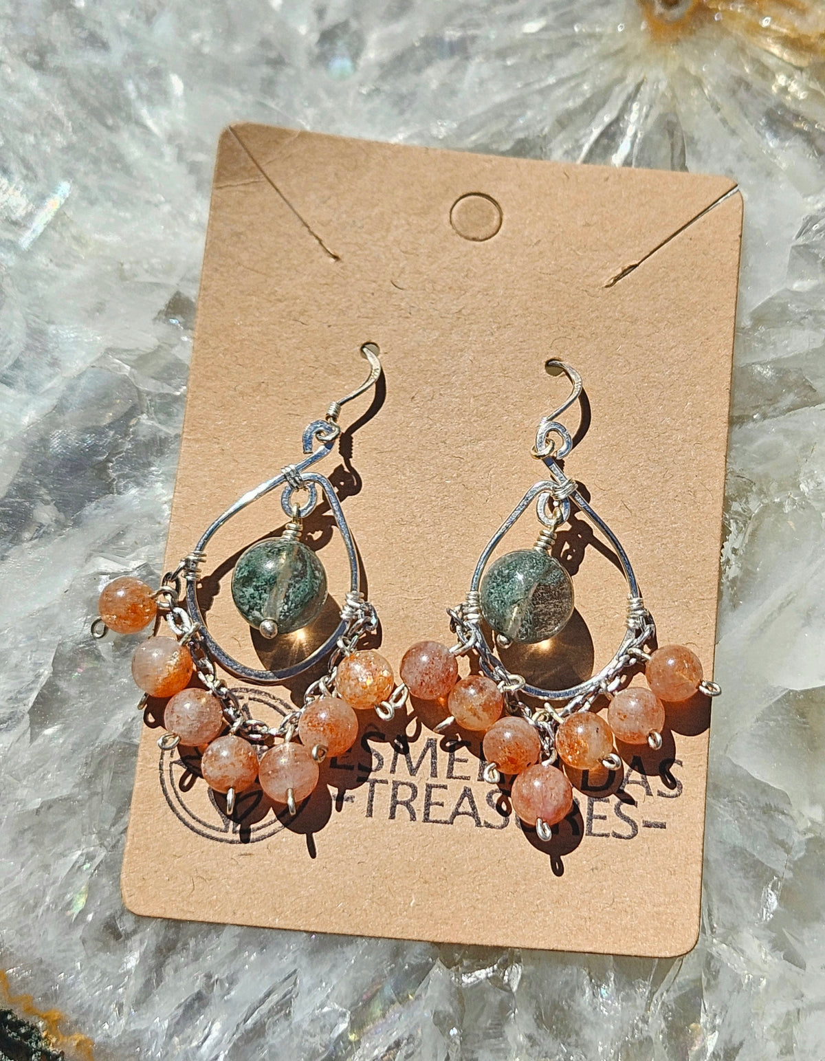 Overgrown garden earrings