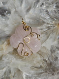 Rose quartz pendant