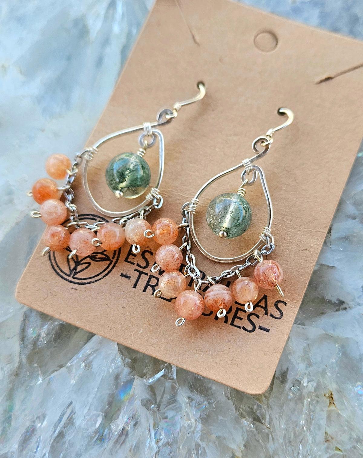 Overgrown garden earrings