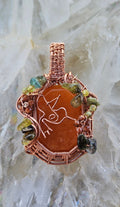 Overgrown Garden hummingbird pendant