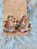 Overgrown garden halo earrings