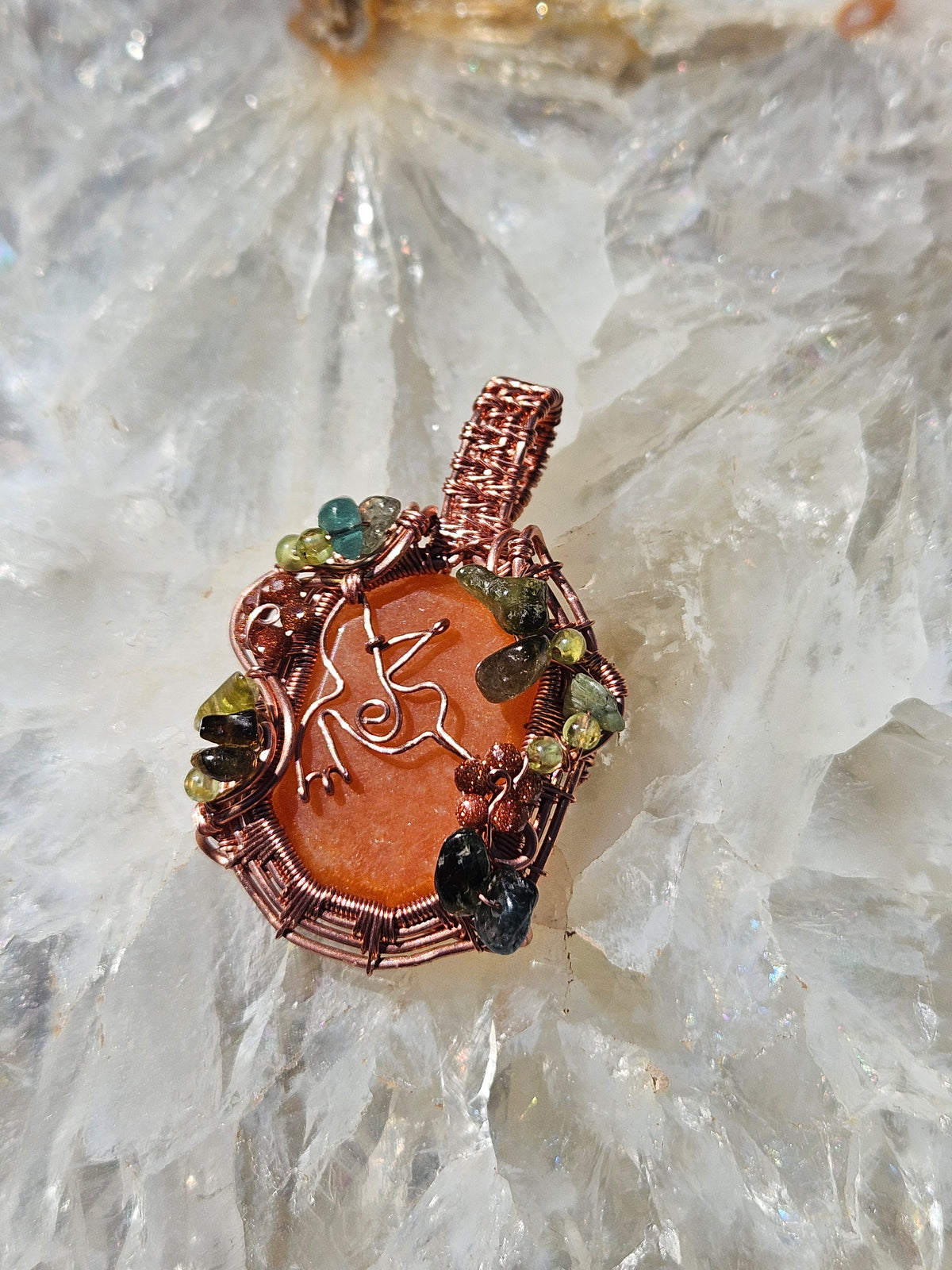 Overgrown Garden hummingbird pendant