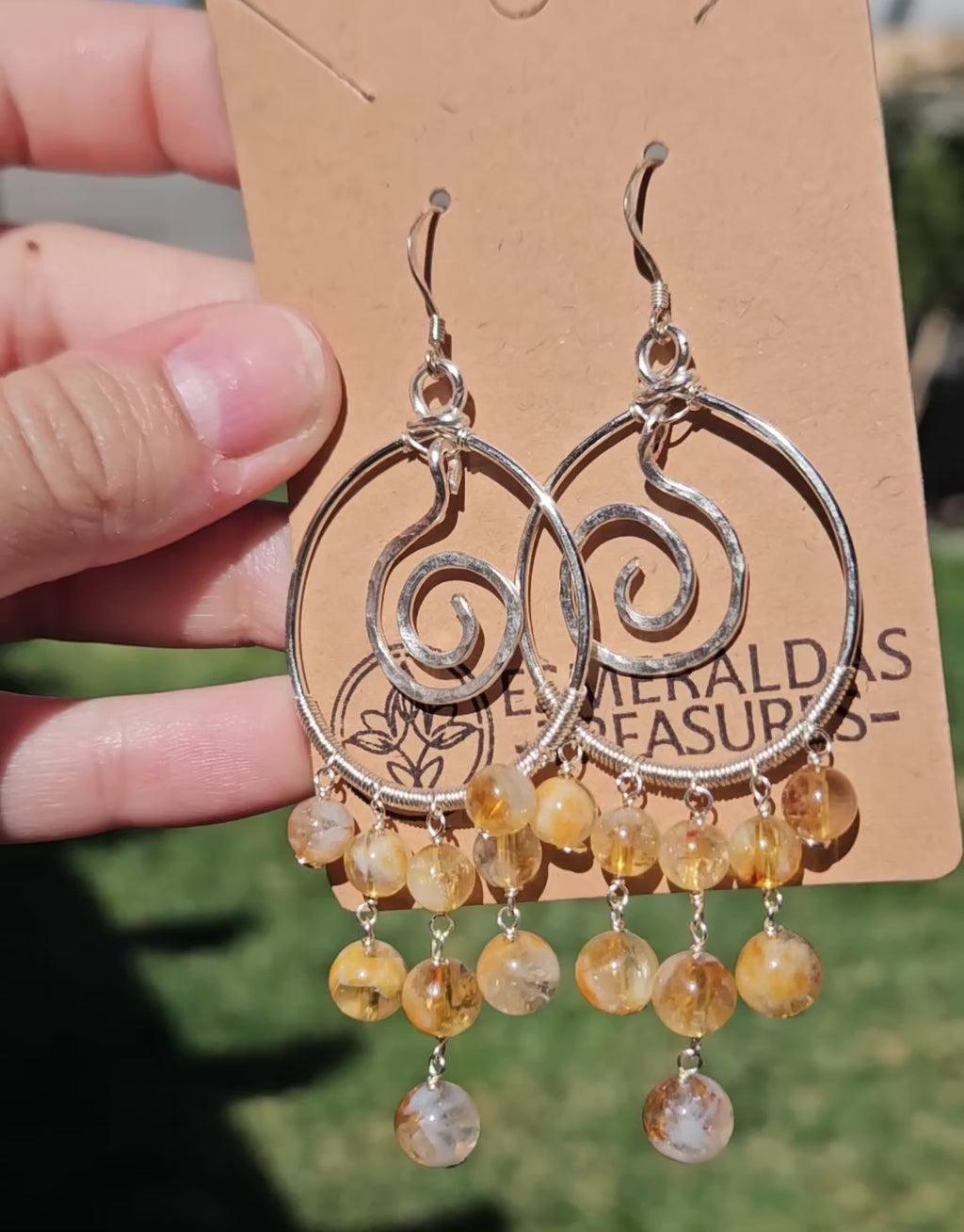 Citrine earrings