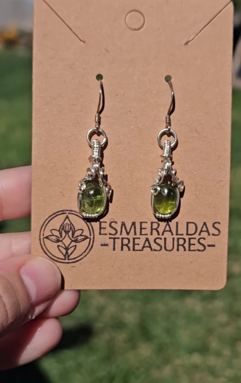 Peridot earrings