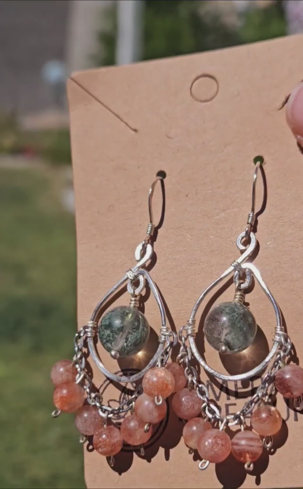 Overgrown garden earrings