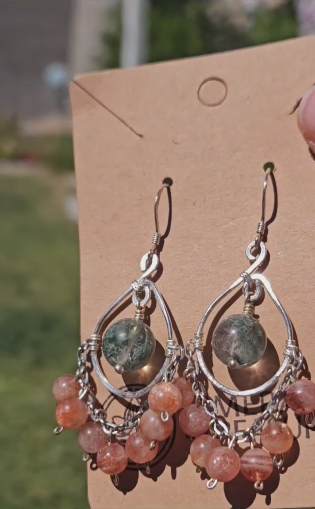Overgrown garden earrings