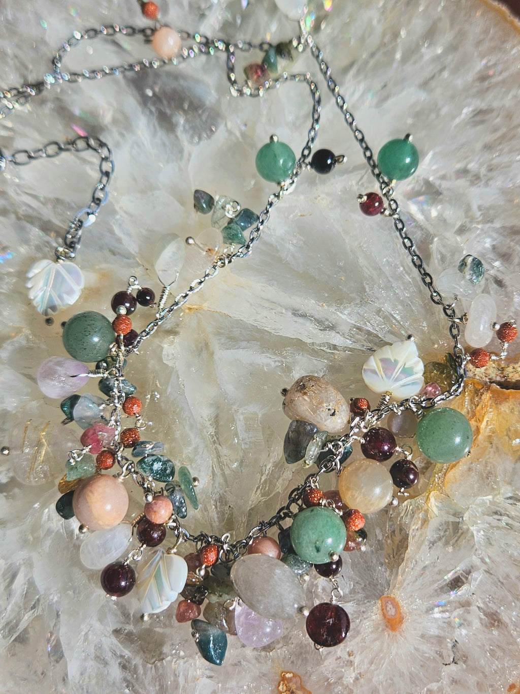 Overgrown garden necklace