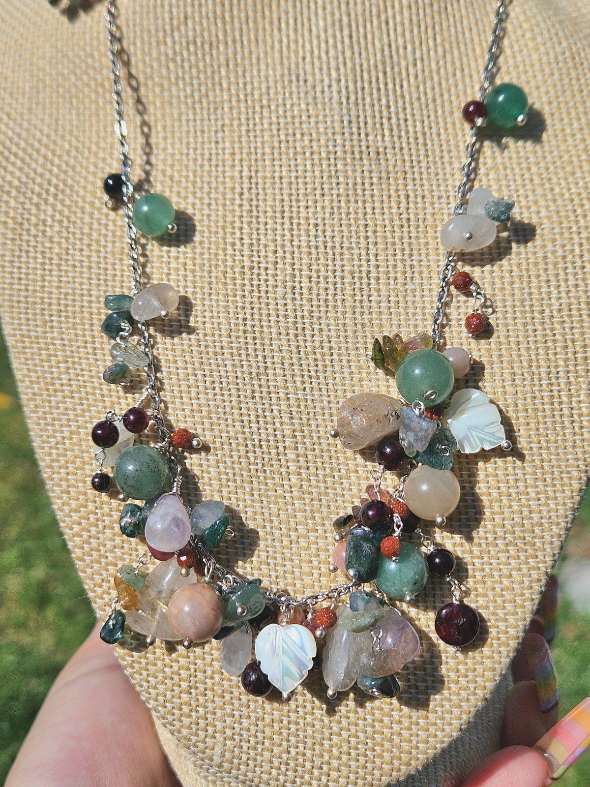 Overgrown garden necklace