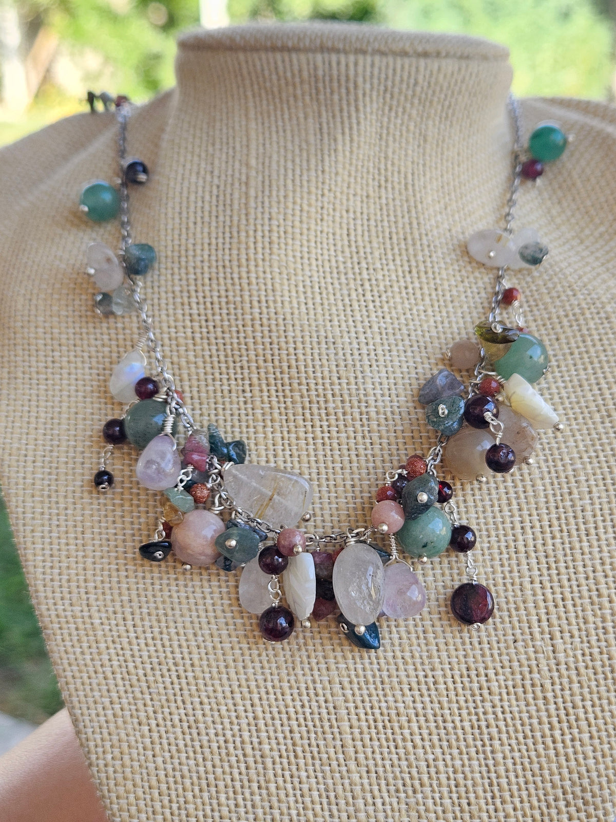 Overgrown garden necklace